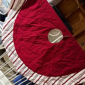 Target Red and White Holiday Tree Skirt